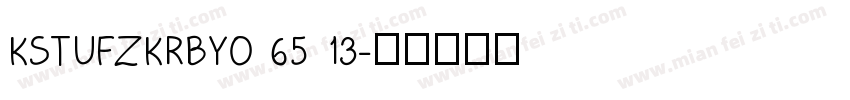 KSTUFZKRBYO 65 13字体转换